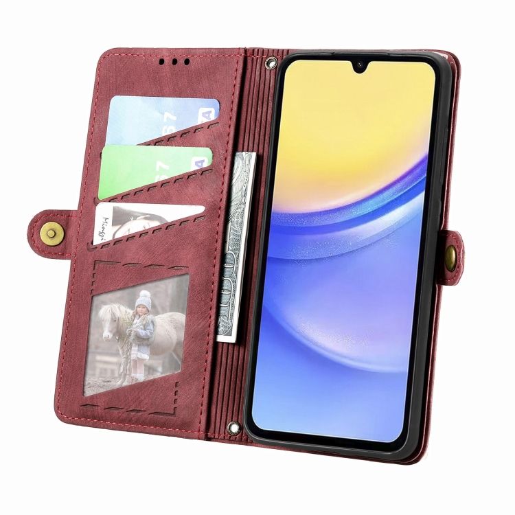 Peňaženkové puzdro Purse case červené – Samsung Galaxy A15 4G/5G | Kryty na mobil Kryty na mobil | Peňaženkové puzdro Purse case červené – Samsung Galaxy A15 4G/5G | Kryty na mobil