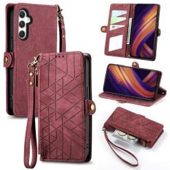 Kryty na mobil | Peňaženkové puzdro Purse case červené – Samsung Galaxy A25 5G | Kryty na mobil