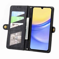 Kryty na mobil | Peňaženkové puzdro Purse case čierne – Samsung Galaxy A15 4G/5G | Kryty na mobil