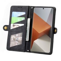 Kryty na mobil | Peňaženkové puzdro Purse case čierne – Xiaomi Redmi Note 13 Pro+ 5G | Kryty na mobil