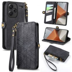Kryty na mobil | Peňaženkové puzdro Purse case čierne – Xiaomi Redmi Note 13 Pro+ 5G | Kryty na mobil