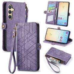 Kryty na mobil | Peňaženkové puzdro Purse case fialové – Samsung Galaxy S24+ (S24 Plus) | Kryty na mobil