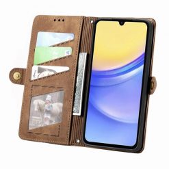 Peňaženkové puzdro Purse case hnedé – Samsung Galaxy A15 4G/5G | Kryty na mobil Kryty na mobil | Peňaženkové puzdro Purse case hnedé – Samsung Galaxy A15 4G/5G | Kryty na mobil