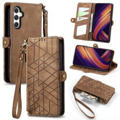 Kryty na mobil | Peňaženkové puzdro Purse case hnedé – Samsung Galaxy A25 5G | Kryty na mobil