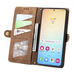 Peňaženkové puzdro Purse case hnedé – Samsung Galaxy S24+ (S24 Plus) | Kryty na mobil Kryty na mobil | Peňaženkové puzdro Purse case hnedé – Samsung Galaxy S24+ (S24 Plus) | Kryty na mobil