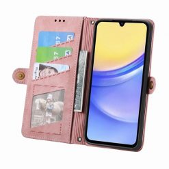 Kryty na mobil | Peňaženkové puzdro Purse case ružové – Samsung Galaxy A15 4G/5G | Kryty na mobil