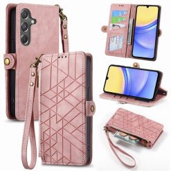 Kryty na mobil | Peňaženkové puzdro Purse case ružové – Samsung Galaxy A15 4G/5G | Kryty na mobil