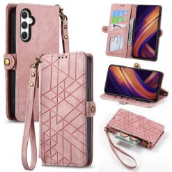 Kryty na mobil | Peňaženkové puzdro Purse case ružové – Samsung Galaxy A25 5G | Kryty na mobil