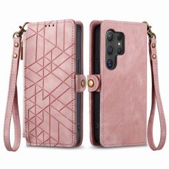 Kryty na mobil | Peňaženkové puzdro Purse case ružové – Samsung Galaxy S24 Ultra | Kryty na mobil