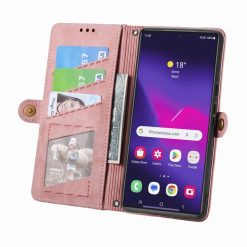 Kryty na mobil | Peňaženkové puzdro Purse case ružové – Samsung Galaxy S24 Ultra | Kryty na mobil