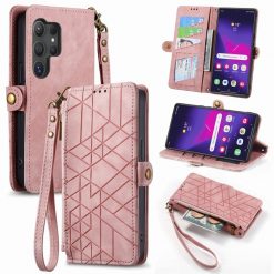 Kryty na mobil | Peňaženkové puzdro Purse case ružové – Samsung Galaxy S24 Ultra | Kryty na mobil