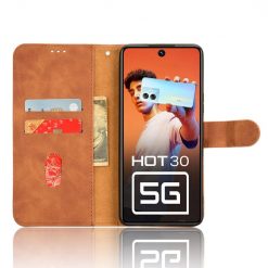 Peňaženkové puzdro Solid hnedé – Infinix Hot 30 5G | Kryty na mobil Kryty na mobil | Peňaženkové puzdro Solid hnedé – Infinix Hot 30 5G | Kryty na mobil