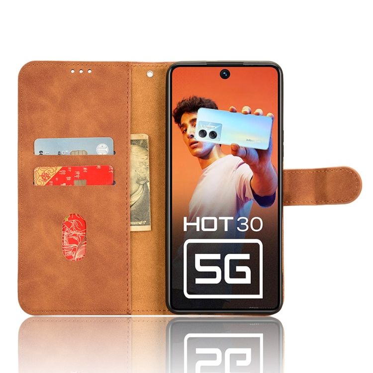 Peňaženkové puzdro Solid hnedé – Infinix Hot 30 5G | Kryty na mobil Kryty na mobil | Peňaženkové puzdro Solid hnedé – Infinix Hot 30 5G | Kryty na mobil