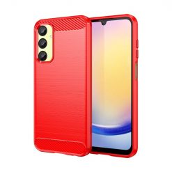 Kryty na mobil | Zadný kryt Carbon červený – Samsung Galaxy A25 5G | Kryty na mobil