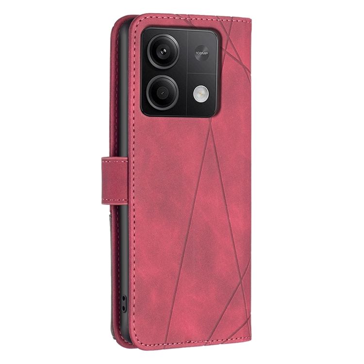 Knižkové puzdro Rhombus červené – Xiaomi Redmi Note 13 (4G) | Kryty na mobil Kryty na mobil | Knižkové puzdro Rhombus červené – Xiaomi Redmi Note 13 (4G) | Kryty na mobil