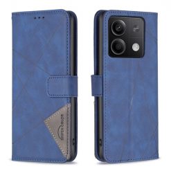 Kryty na mobil | Knižkové puzdro Rhombus modré – Xiaomi Redmi Note 13 (4G) | Kryty na mobil
