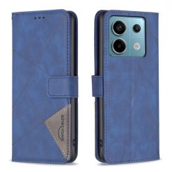 Kryty na mobil | Knižkové puzdro Rhombus modré – Xiaomi Redmi Note 13 Pro 5G / Poco X6 5G | Kryty na mobil