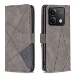 Kryty na mobil | Knižkové puzdro Rhombus sivé – Xiaomi Redmi Note 13 (4G) | Kryty na mobil