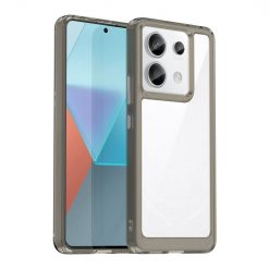 Kryty na mobil | Ochranný kryt Colorful Acrylic case transparentno-sivý – Xiaomi Redmi Note 13 Pro 5G / Poco X6 5G | Kryty na mobil