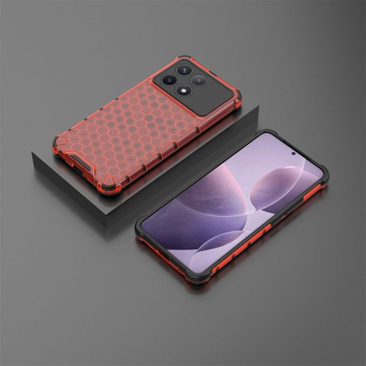 Odolný kryt Honeycomb Armor červený – Xiaomi Poco X6 Pro | Kryty na mobil Kryty na mobil | Odolný kryt Honeycomb Armor červený – Xiaomi Poco X6 Pro | Kryty na mobil