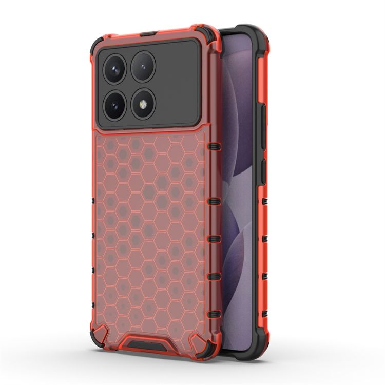 Odolný kryt Honeycomb Armor červený – Xiaomi Poco X6 Pro | Kryty na mobil Kryty na mobil | Odolný kryt Honeycomb Armor červený – Xiaomi Poco X6 Pro | Kryty na mobil