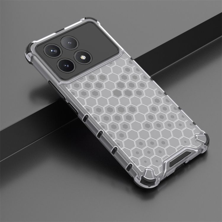 Odolný kryt Honeycomb Armor transparentný – Xiaomi Poco X6 Pro | Kryty na mobil Kryty na mobil | Odolný kryt Honeycomb Armor transparentný – Xiaomi Poco X6 Pro | Kryty na mobil