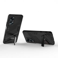 Kryty na mobil | Odolný Kryt Punk armor case čierny – Oppo A58 | Kryty na mobil