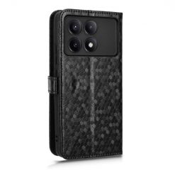 Peňaženkové puzdro Honeycomb Dot Texture Case čierne – Xiaomi Poco X6 Pro | Kryty na mobil Kryty na mobil | Peňaženkové puzdro Honeycomb Dot Texture Case čierne – Xiaomi Poco X6 Pro | Kryty na mobil