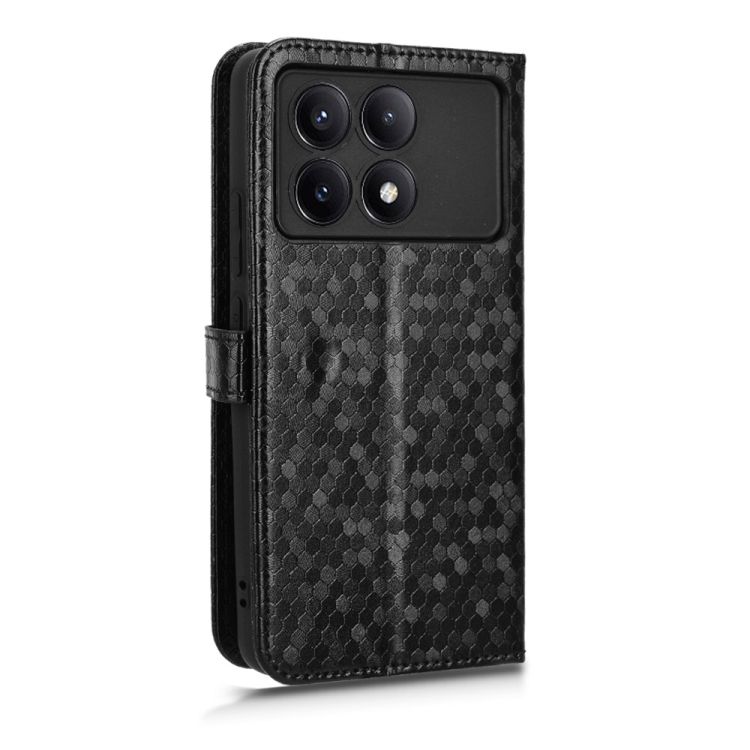 Peňaženkové puzdro Honeycomb Dot Texture Case čierne – Xiaomi Poco X6 Pro | Kryty na mobil Kryty na mobil | Peňaženkové puzdro Honeycomb Dot Texture Case čierne – Xiaomi Poco X6 Pro | Kryty na mobil