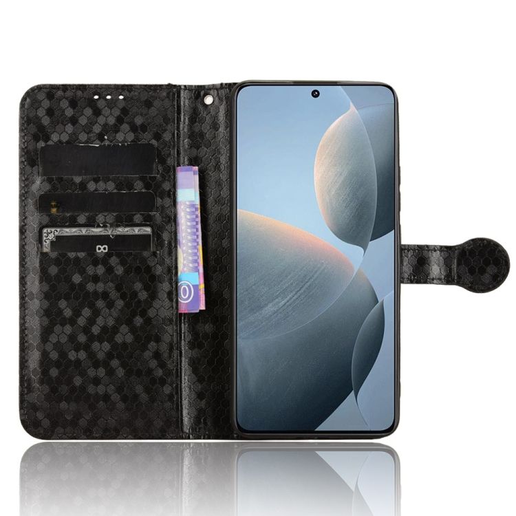 Peňaženkové puzdro Honeycomb Dot Texture Case čierne – Xiaomi Poco X6 Pro | Kryty na mobil Kryty na mobil | Peňaženkové puzdro Honeycomb Dot Texture Case čierne – Xiaomi Poco X6 Pro | Kryty na mobil