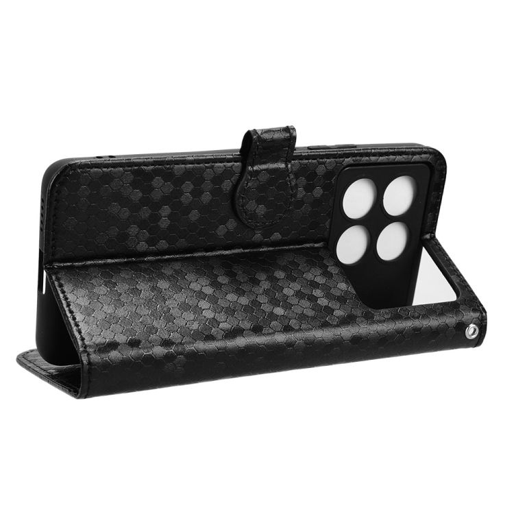 Peňaženkové puzdro Honeycomb Dot Texture Case čierne – Xiaomi Poco X6 Pro | Kryty na mobil Kryty na mobil | Peňaženkové puzdro Honeycomb Dot Texture Case čierne – Xiaomi Poco X6 Pro | Kryty na mobil