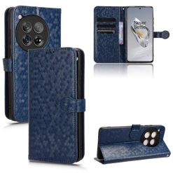 Peňaženkové puzdro Honeycomb Dot Texture Case modré – OnePlus 12 | Kryty na mobil Kryty na mobil | Peňaženkové puzdro Honeycomb Dot Texture Case modré – OnePlus 12 | Kryty na mobil