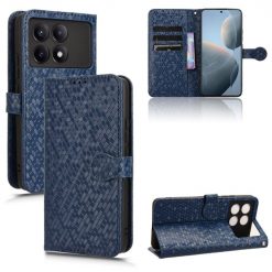 Peňaženkové puzdro Honeycomb Dot Texture Case modré – Xiaomi Poco X6 Pro | Kryty na mobil Kryty na mobil | Peňaženkové puzdro Honeycomb Dot Texture Case modré – Xiaomi Poco X6 Pro | Kryty na mobil