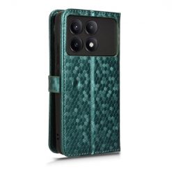 Peňaženkové puzdro Honeycomb Dot Texture Case zelené – Xiaomi Poco X6 Pro | Kryty na mobil Kryty na mobil | Peňaženkové puzdro Honeycomb Dot Texture Case zelené – Xiaomi Poco X6 Pro | Kryty na mobil