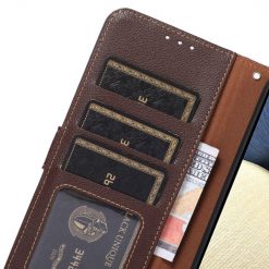 Kryty na mobil | Peňaženkové puzdro Khazneh RFID case hnedé – Asus ROG Phone 8 / 8 Pro | Kryty na mobil