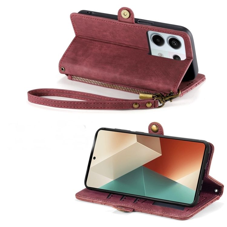 Peňaženkové puzdro Purse case červené – Xiaomi Redmi Note 13 Pro (4G) | Kryty na mobil Kryty na mobil | Peňaženkové puzdro Purse case červené – Xiaomi Redmi Note 13 Pro (4G) | Kryty na mobil