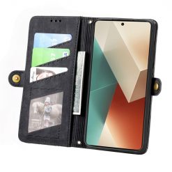 Kryty na mobil | Peňaženkové puzdro Purse case čierne – Xiaomi Redmi Note 13 Pro (4G) | Kryty na mobil