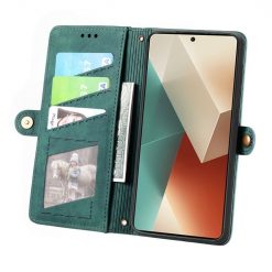 Kryty na mobil | Peňaženkové puzdro Purse case zelené – Xiaomi Redmi Note 13 Pro (4G) | Kryty na mobil