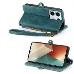 Kryty na mobil | Peňaženkové puzdro Purse case zelené – Xiaomi Redmi Note 13 Pro (4G) | Kryty na mobil
