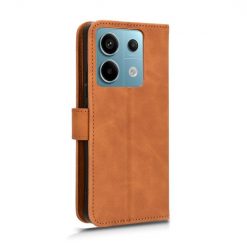 Kryty na mobil | Peňaženkové puzdro Solid hnedé – Xiaomi Redmi Note 13 Pro 5G / Poco X6 5G | Kryty na mobil