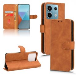 Kryty na mobil | Peňaženkové puzdro Solid hnedé – Xiaomi Redmi Note 13 Pro 5G / Poco X6 5G | Kryty na mobil