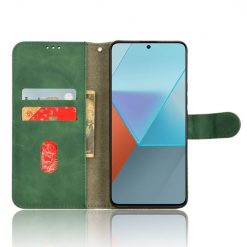 Kryty na mobil | Peňaženkové puzdro Solid zelené – Xiaomi Redmi Note 13 Pro 5G / Poco X6 5G | Kryty na mobil