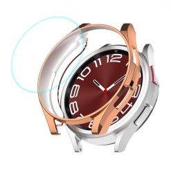 Kryty na mobil | Puzdro Enkay Soft Case ružové pre Samsung Galaxy Watch 6 Classic 43mm | Kryty na mobil