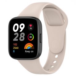 Remienok Solid Wristband béžový pre Xiaomi Redmi Watch 3