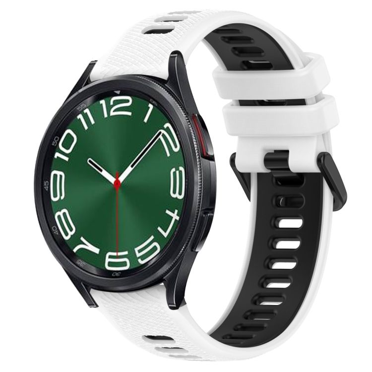 Remienok Sport Wristband bielo-čierny pre Samsung Galaxy Watch 6 Classic (43mm / 47mm) a Watch 6 (40mm / 44mm) | Kryty na mobil Kryty na mobil | Remienok Sport Wristband bielo-čierny pre Samsung Galaxy Watch 6 Classic (43mm / 47mm) a Watch 6 (40mm / 44mm) | Kryty na mobil