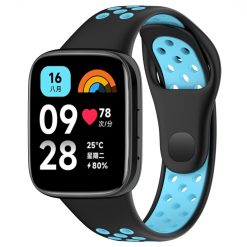 Remienok Sport Wristband čierno-modrý pre Xiaomi Redmi Watch 3 Active