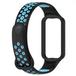 Remienok Sport Wristband čierno-modrý pre Xiaomi Smart Band 8 Active | Kryty na mobil Kryty na mobil | Remienok Sport Wristband čierno-modrý pre Xiaomi Smart Band 8 Active | Kryty na mobil