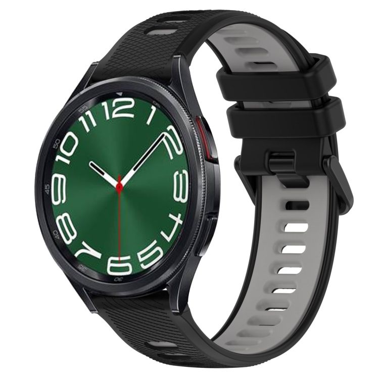 Remienok Sport Wristband čierno-sivý pre Samsung Galaxy Watch 6 Classic (43mm / 47mm) a Watch 6 (40mm / 44mm) | Kryty na mobil Kryty na mobil | Remienok Sport Wristband čierno-sivý pre Samsung Galaxy Watch 6 Classic (43mm / 47mm) a Watch 6 (40mm / 44mm) | Kryty na mobil