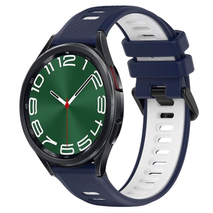 Remienok Sport Wristband modro-biely pre Samsung Galaxy Watch 6 Classic (43mm / 47mm) a Watch 6 (40mm / 44mm) | Kryty na mobil Kryty na mobil | Remienok Sport Wristband modro-biely pre Samsung Galaxy Watch 6 Classic (43mm / 47mm) a Watch 6 (40mm / 44mm) | Kryty na mobil