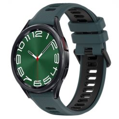 Kryty na mobil | Remienok Sport Wristband tmavozeleno-čierny pre Samsung Galaxy Watch 6 Classic (43mm / 47mm) a Watch 6 (40mm / 44mm) | Kryty na mobil